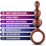 Anal Adventures Priestess Silicone Anal Plug Beads - Beaded Buttplug - Loop At Base For Easy Pull And Safety - Satin Smooth Texture Ultrasilk - Tapered Head - Sex Toy Couples