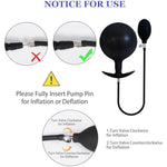 Inflatable Anal/Butt Plug Prostate Massager With Rolling Steel Ball Inside Lgbt Anus Vagina Dilator Expander For Erotic Games (One Ball)