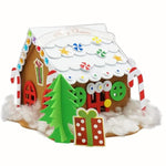 Christmas Foam Gingerbread House Kit 6 Pack Bulk Holiday Craft for Kids DIY Activity Arts and Crafts