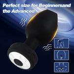 3Pack Vibrating Butt Plug, Black