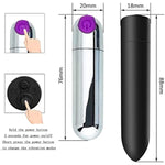 Mini Bullet Vibrator For Clitoris Vagina Nipple Precise Stimulations, Waterproof G-Spot Clitoral Bullet Massager 10 Vibration Modes, Rechargeable Adult Sex Toy For Women And Couples (Pack Of 2)