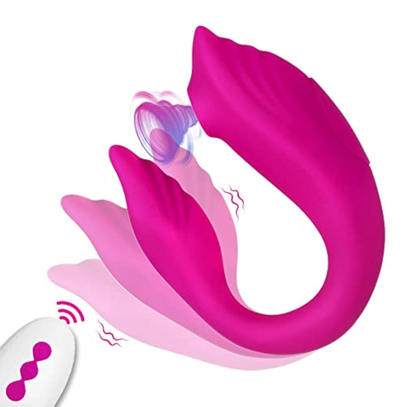 10-Mode Vibrating Clit G Spot Stimulator for Women - Wireless Remote Control Wearable Dildo