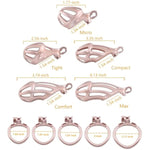 3D Printed Male Chastity Cage With Catheter Chastity Device With 5 Rings Cock Cage For Men Penis Exercise Bondage Gear & Accessories Bdsm Sex Toy Slave Tool (Micro)