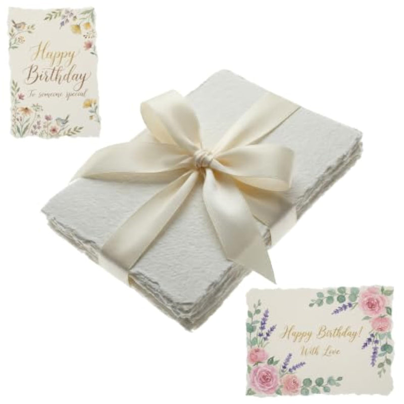 30 Pcs Deckled Edge Paper, 160 GSM Handmade Paper 4x6 Inch