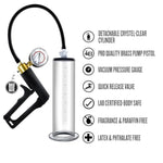 Sex Toys - Male Vx7 Performance Enhancement Penis Pump System - 9.5 Inch Cylinder - Manual Cock Extender Vacuum Pump For Stronger Bigger Erection - Sexual Stimulation Device For Men
