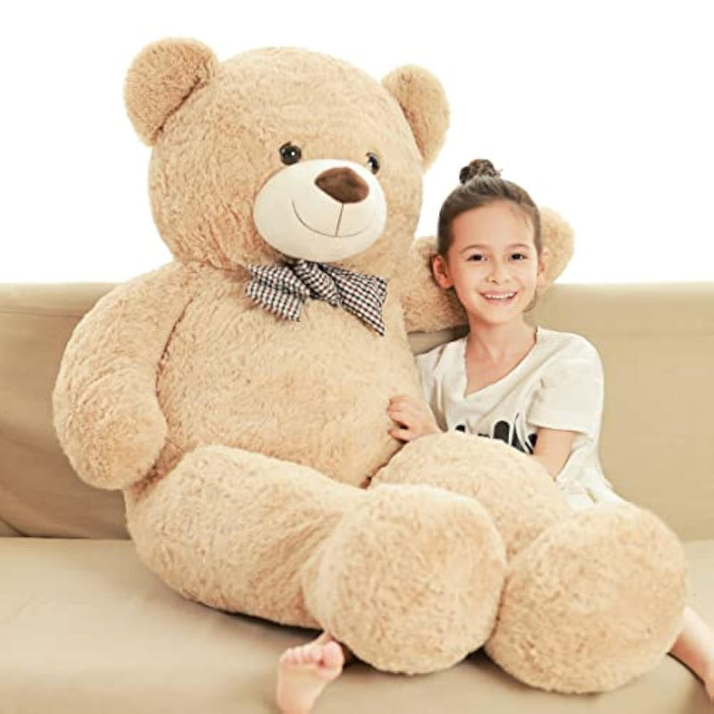47 Inch Giant Teddy Bear Stuffed Animal Brown Big Plush Teddy Bear Valentine'S Gift For Girlfriend Soft Stuffed Bear Animals For Christmas,Birthday,Mother'S Day