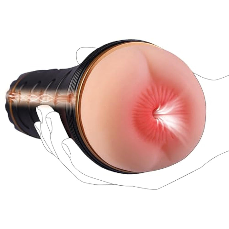 Anal Male Masturbator Cup Sex Toys For Men, Handheld Pocket Pussy With Realistic Anus Blowjob Sex Pleasure, Man Masturbation Cup For Penis Stimulator, Portable Pocket Pussies For Ass Butt Anus