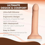 Cum Dildo - 30Ml Syringe, G&P Spot Stimulation, Ergonomic Design, Ultra-Soft & Flexible Silicone, 100% Waterproof, Easy To Clean - Premium Sex Toys For Strap On Use