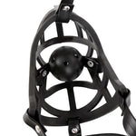Ball Gag BDSM Restraints Dog Mouth Harness with Collar Adjustable Head Strips Slave Bondage Silicone Fetish Sex Toys for Men Women and Couples (S)