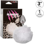 Running Wild Bunny Butt Plug Tail, Non-Tarnishing Nickel Free Anal Plug With Fluffy Tail White - Se-2654-00-3