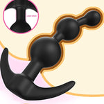 Anal Beads Butt Plug Prostate Massager Sex Toy With Narrow Flared Base And Graduated Beads For Comfortable Long Term Wear Sex Toy For Men Women