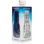Go | Torque | Clear Male Sex Toy With Fleshlube Water | 8 Ounce Lube