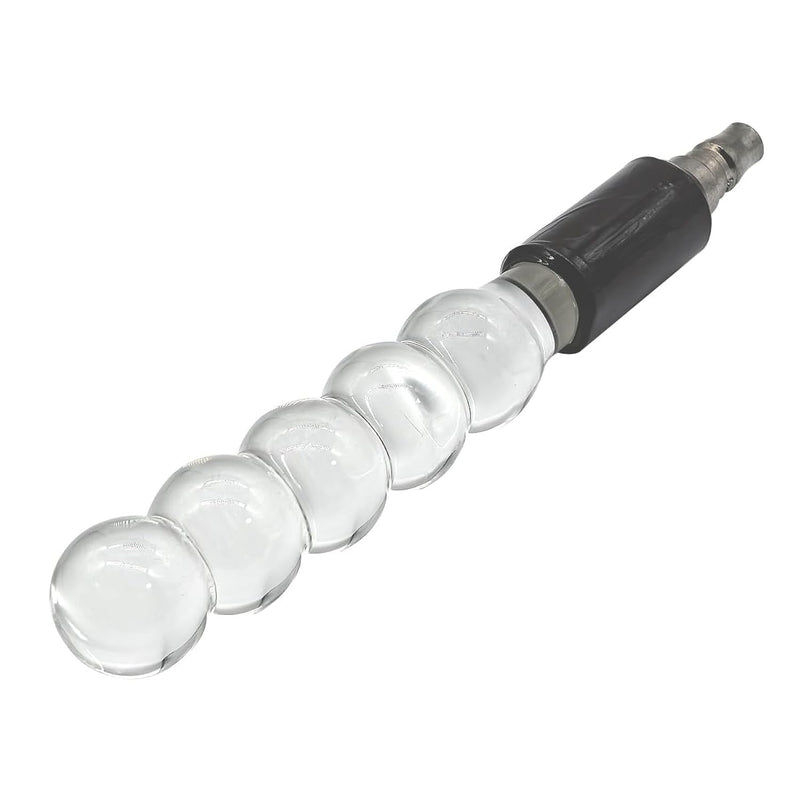 Glass Anal Dildo With Vac-U-Lock Adapter For Sex Machine Glass Anal Beads Crystal Butt Plug Anal Toys Pleasure Wand For For Couple Lover(S)