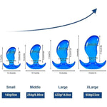 Super Large Butt Plugs,7 Inch Blue Mango Anal Dildos Sex Toys For Women, Men