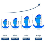 Blue Mango Anal Plugs,6 Inch Crystal Prostate Massage Sex Toys For Women Men