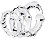 Penisring Cockrings,6 Pcs Different Sizes Silicone Penis Sleeve Penis Trainer,Stretchy Longer Harder Stronger Erection Semen Lock Caged,Delay Ejaculation Time Lasting Sex Toys For Men,White