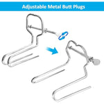 Adjustable Stainless Steel Anal Plug Set Analexpander Vaginal Expander Metal Anal Plugs - Butt Plug Anal Sex Trainer Personal Wand Massager Bdsm Sm Adult Sex Toys For Couples