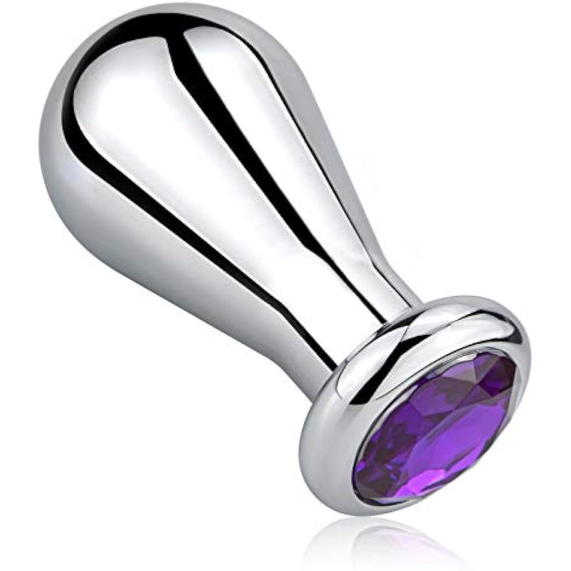 Big Anal Plug Bulb Shape Jewelry Butt Plug Trainer Set Anal Massager Sex Toy For Men Women (M)
