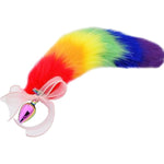 Fox Animal Cosplay Tail Costume Faux Fur Anal Plug Silicone Anal Plush Plug Sex Toy Anal Cat Plug Cute Anal Trainer Halloween Gifts Sex Toys Exotic Accessories