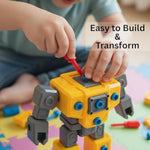 | 5 In 1 Take Apart Assembly Truck Toys Set - Build & Transform Engineering Robot Vehicles Set - Educational & Interactive Playset For Boys & Girls - Assembly With Tools For Motor Skills.