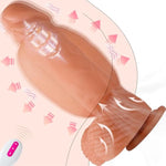 5.5'' To 8.8'' Realistic Vibrating Inflatable Dildo, 9 Inch Anal Dildo Vibrator With Adjustable Thickness & Remote Control, Inflatable Butt Plug Fat Dildos Anal Stretcher For G-Spot Prostate Massager