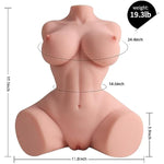 Life Size Sex Doll With Flexible Torso, L Realistic Full Size Body Skin Texture, Soft Butt Big Breasts Pussy Ass Masturbation Hole & Breast Sex, Realistic Adult Male Sex Dolls For Orgasm 44Cm