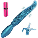 Vibrating Tentacle Monster Dildo Fantasy Sex Toy For Women, Silicone Octopus Tentacle G-Spot Clitoral Vibrator Dildo With 10 Modes, 10 Inch Realistic Slim Electric Prostate Dildos Anal Plug Female Toy