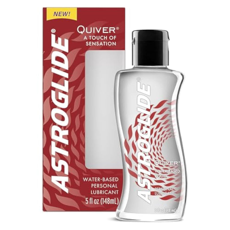 Astroglide Water Based Lube (5oz), Quiver Personal Lubricant, Arousal Sex Lube Adds Sensations for Men, Women and Couples, and Easy Clean-Up