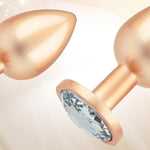 Butt Plug Set 3Pcs Metal Anal Plug With Large Diamond Base Wearable Anal Training Kit For Prostate Massage Adult Sex Toys For Men Women Couples Beginners