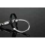 Urethral Sounds With 2Pcs Penis Rings Hypoallergenic Stainless Steel Urinary Plug Beads Stimulate Urethral Dilator Masturbation Rod Penis Plug Adult Game Medical Themed Sex Toy