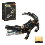 Crocodile Building Sets,Stem Dinosaur World Park Building Toy,Sea Creatures Creativity Model Building Kit,Mechanical Animal Brick Set,Birthday Christmas Valentines Gifts For Kids Boys Girls 8+