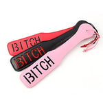 Lovesex Pu Leather "Bitch" Spanking Whip Paddle Adult Sex Bondage Restraint Toy Pink