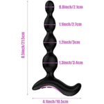 Vibrating Anal Beads + 2.5'' Diameter Thick Huge Dildo