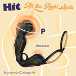 360° Rotating Anal Vibrator For Men Prostate Massager, Vibrating Wearable Male Prostate Toy With Dual Silicone Cock Ring Anal Sex Toy, Adult Anal Toys For Gay & Couple With Remote And App