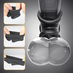 Silicone Cock Ring Penis Delay Sleeve With 3 Holes Design Erection Enhancement Delay Ejaculation Sex Toys For Men Play