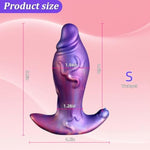 5.9'' Anal Butt Plug Realistic Anal Dildo With Big Knot,Fantasy Male Prostate Massager Wearable Butt Plug,Thick Anus Dilator Anal Silicone Anal Plug Sex Toys For Men Women Gay Couples