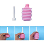 Enema Bulb Syringe,Vaginal Cleaner Enema Cleanser& Vaginal Douche 200Ml Capacity For Personal Health (Pink)