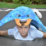 5Pcs Manta Ray Plush, Large Stingray Stuffed Animal With 4 Different Kinds Of Small Fish Plush Toys, Christmas Birthday Gifts For Kids Boys Girls, Ocean Party Favors