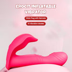 Inflatable Butt Plug Anal Vibrator – Remote Control Prostate Massager With 10 Vibration Modes, Dildo Sex Toy For Men Women Couples, G Spot Stimulator Rechargeable Adult Toy