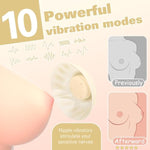Nipple Toys Nipple Vibrator For Women – Bdsm Nipple Clamps With 10 Vibration Modes, Soft Silicone Remote-Controlled Sex Toys For Couples, Invisible Vibrating Clamps For Nipples And Clitoris