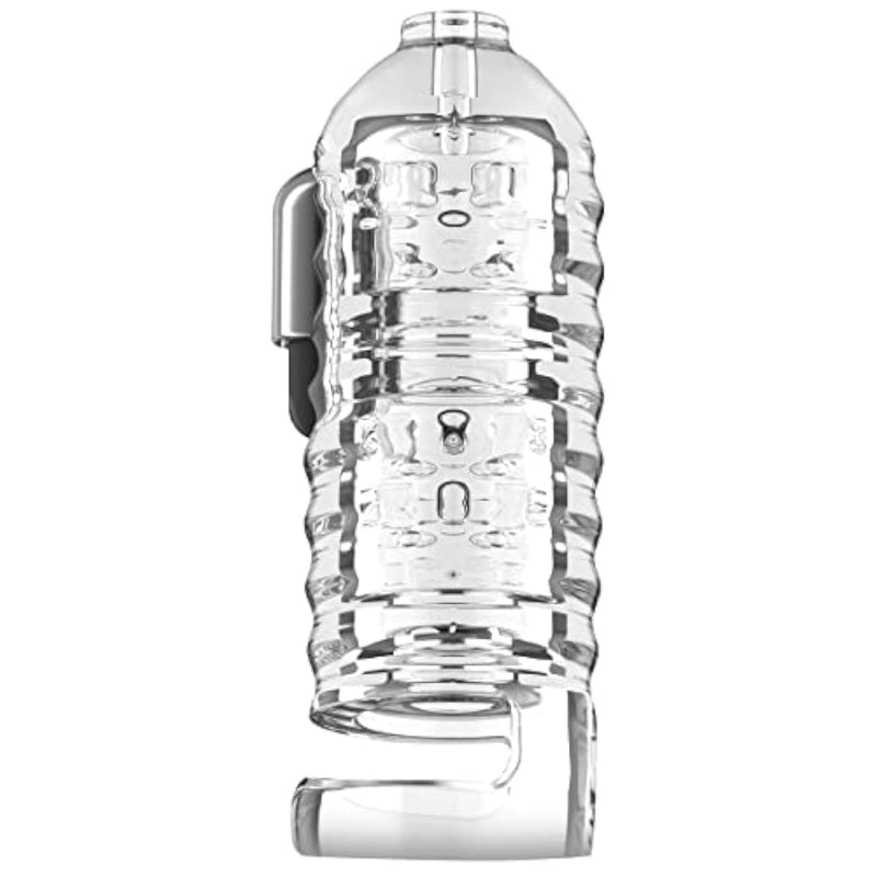Milker Masturbator Sleeve With Ball Strap For Men & Couples. Extra Tight & Thick Ribbed Tunnel For Stimulation. Compatible With The Milker Pro Edition - Semi-Transparent