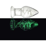 Large Anal Plug Glass Dildo,Glow In The Dark Dildo,Butt Plug Adult Sex Toy & Games Sex Toys For Women Men