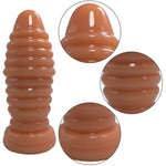 Giant Large Anal Butt Plug Trainer 2.89''Diameter Huge Thick Anal Dildo Anal Beads Big Anal Plug Anal Toys Sex Toys For Advanced Men Women Couple Suction Cup Anal Plugs (Skin Color)