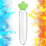 Crystal Anal Butt Plug Sex Toy - Transparent Radish Crystal Glass Anal Plug Dildo Anal Trainer Anal Dilator Masturbation Sex Toy For Women Men Couples Lover