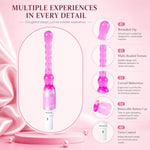 32-Piece Bondage Restraint Set with Silicone Anal Plug and Dildo for Men and Women