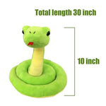 Lifelike Green Snake Stuffed Animal - Plush Toy (Standing)