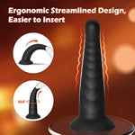 Anal Butt Plug Training Sets,Black Silicone Adult Sex Toys With Strong Suction Cup,Three Sizes Of Prostate Massager For Men And Women