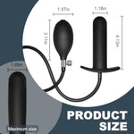 Inflatable Butt Plug Anal Plug,Anal Beads,Anal Sex Toys For Beginners And Advanced Users,Sex Toy For Vagina,Anal Training But Plug For Anal Trainer,Plug Anal For Couples (D), Black