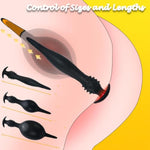 Eel Shapled Inflatable Anal Plug, Anal Pump, Anal Dilator With Pump, Anal Sex Toy, Removable Butt Plug, Anus Dilator Expander Anal Dildo For Unisex Gay Lgbt Sex Game Prostate Massager