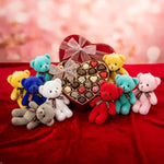 24 Pcs Valentines Gift Cards For Kids With Plush Bears Plush Toys Stuffed Animal Plush Toys For Kids Girls Boys Valentines Gifts Party Favors Classroom School Exchange Prize